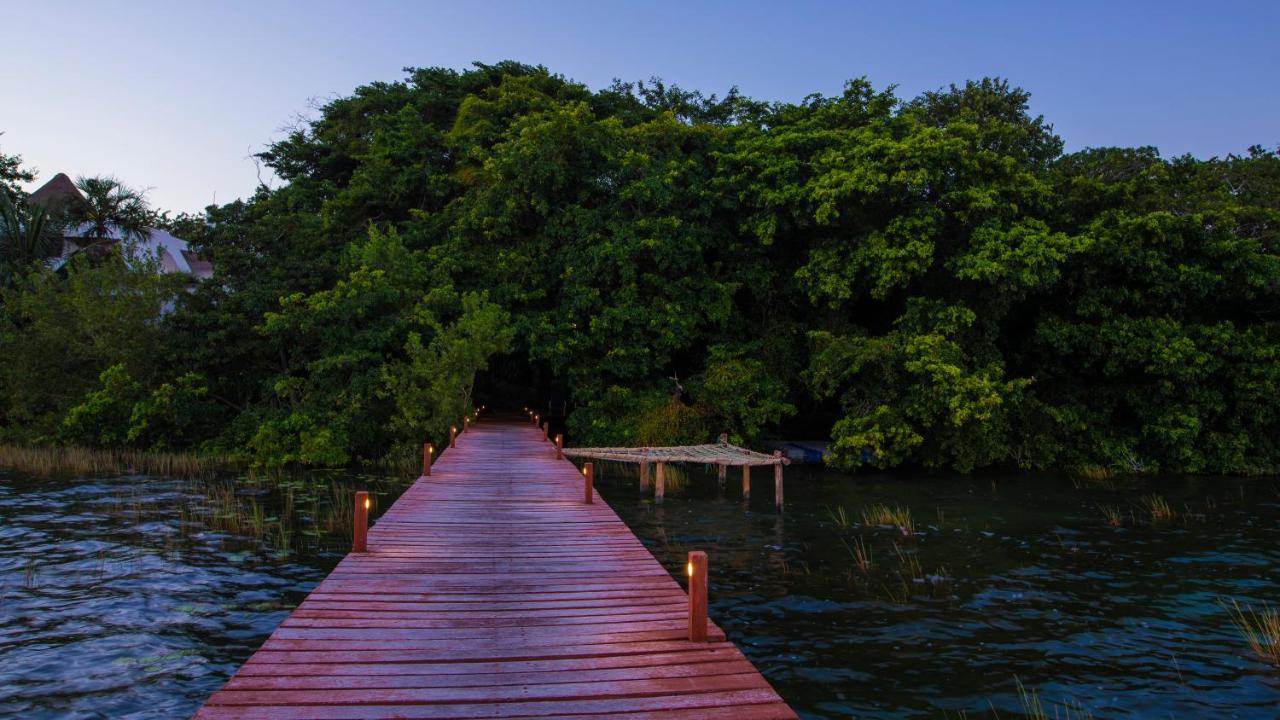 Casa Aakal Lagoon Front Hotel Bacalar Exterior foto